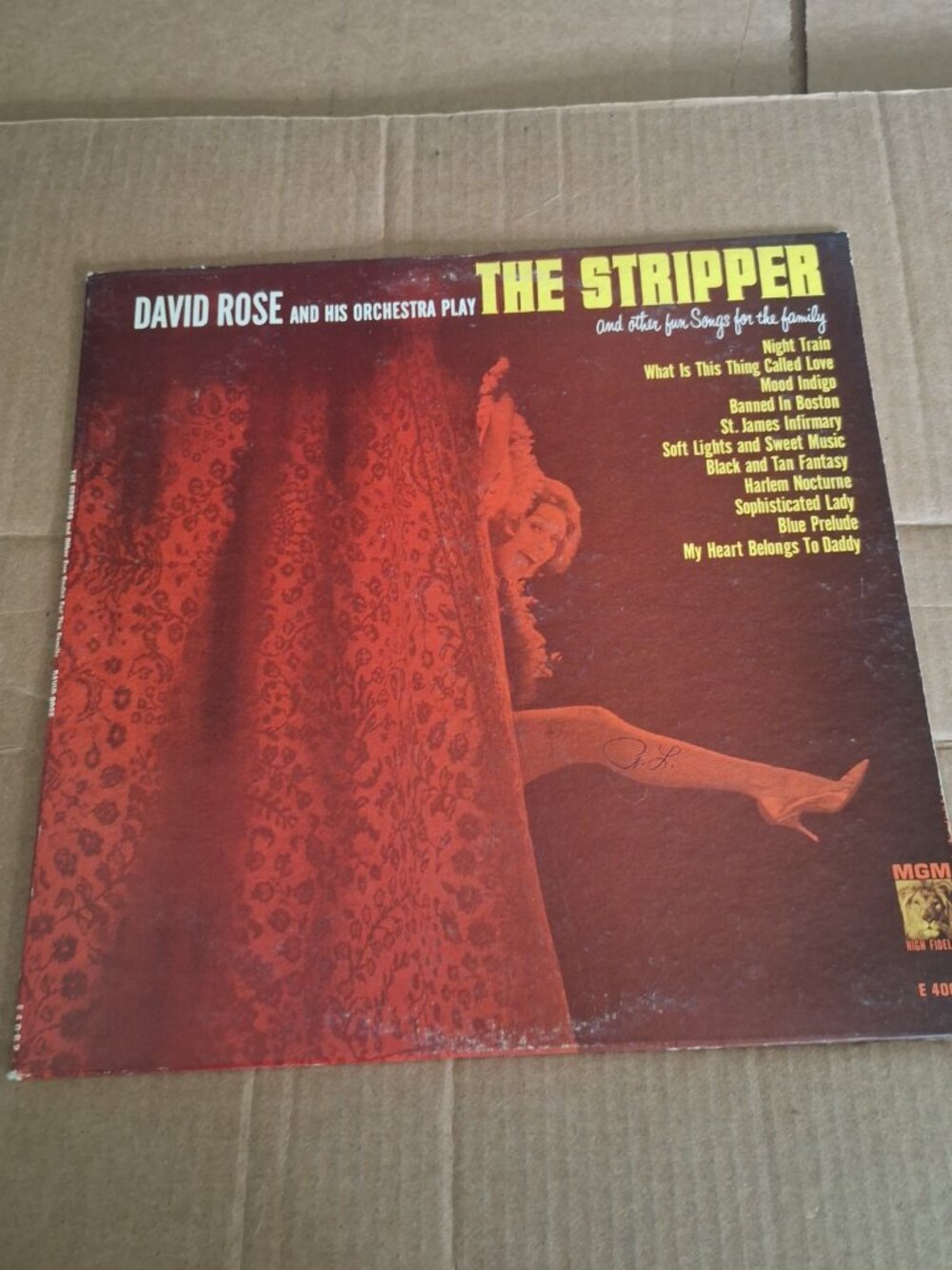 david rose and his orchestra the stripper lp record